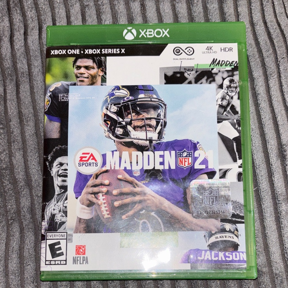 Madden NFL 21 Xbox Game - Green Case